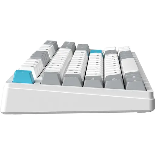 Клавіатура GamePro Asgard Ragnar Keychron Super Red Switch Wireless/Bluetooth/USB White бездротова (MK285WH) - фото 3