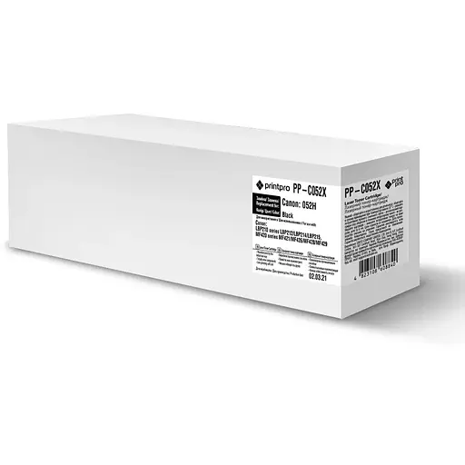 Картридж Canon 052H, Black, LBP212dw/214dw/215x, MF421dw/426dw/428x/MF429x, 9200 стор, PrintPro (PP-C052X)