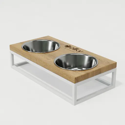 Hollky Base S — миски на підставці для маленьких собак та котів (2 × 0,45 л) - фото 6