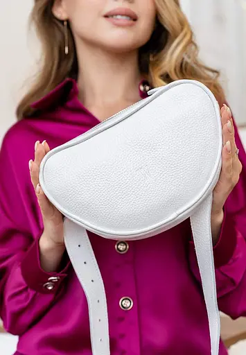 Поясна сумка Ada білий флотар - фото 2