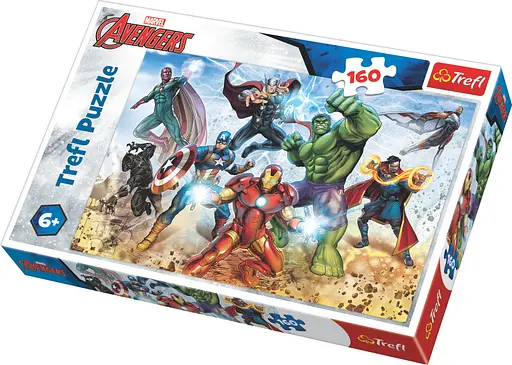 Набор Пазлы – (160 элм.) – "Готовы спасать мир" / Марвел: "Мстители" - фото 1