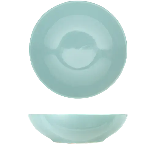 Чаша для супу керамічна Well Done 20 см бірюзова (WD-5022G) - фото 1