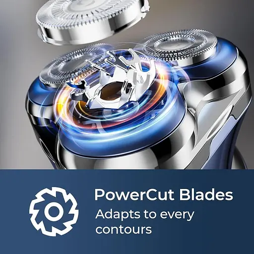 Електробритва FitSan Wet & Dry з лезами PowerCut, бездротова USB-перезаряджувана - фото 5