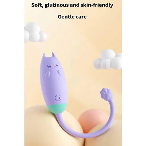 Клиторальный вибратор кошечка Lilo "We Love QiQi" USB фиолетовый - фото 5