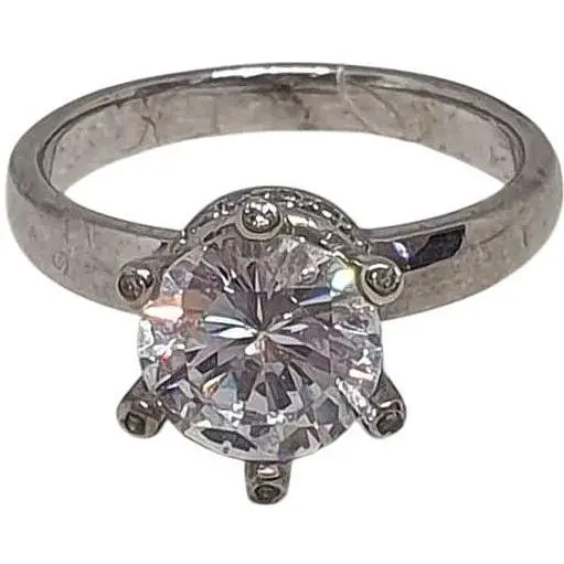 Серебряное кольцо Qvaliz с фианитами. 90100437 16,5