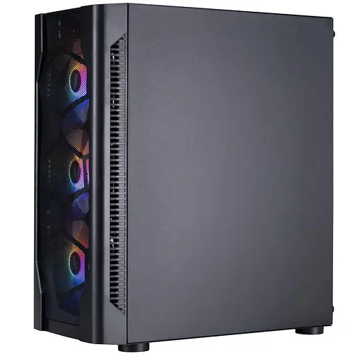 Корпус 1stPlayer D4-BK-4F1 Black без БЖ - фото 4