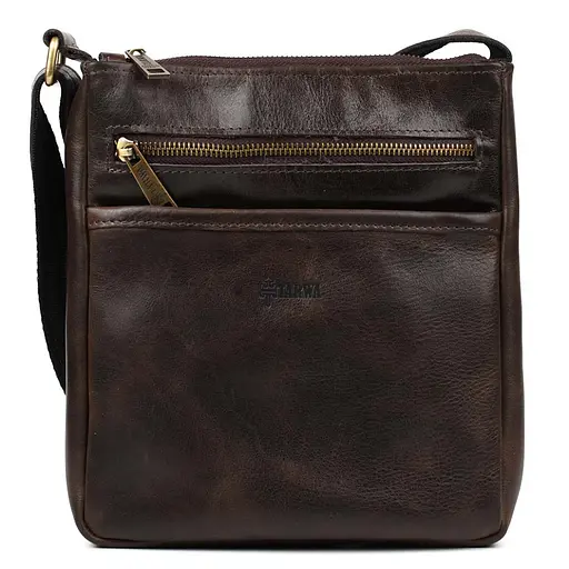 Чоловіча шкіряна сумка через плече TARWA 22х25.5х3.5 см sum0025362 - фото 1