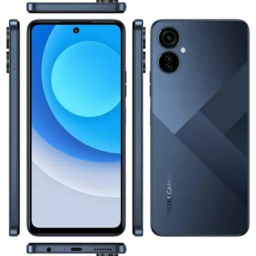 Смартфон Tecno Camon 19 Neo (CH6i) 6/128GB Eco Black (UA-UCRF) - фото 2