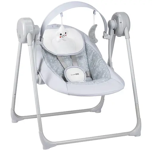 Гойдалка дитяча FreeON Snuggy stars light grey (84928) - фото 1