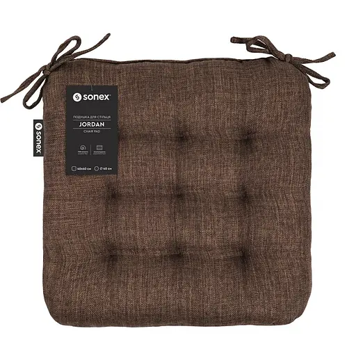 Подушка для стільця Sonex  Jordan 40х40 см пінополіуретан коричневий (SO102556)