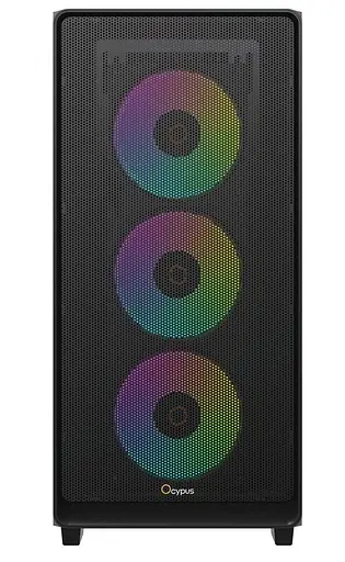 Корпус OCYPUS GAMMA C60 BK ARGB (GAMMA-C60-BKG400XX-GL) Без БП - фото 2