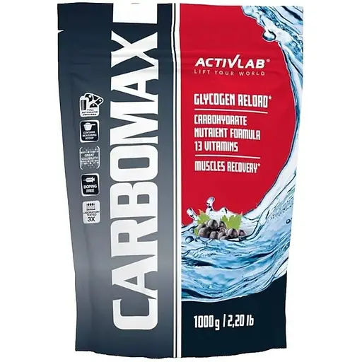 Предтренировочный комплекс ActivLab Carbomax, 1 кг - Черная смородина