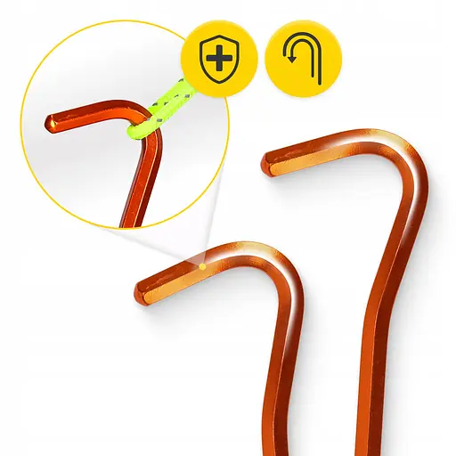 Набір кілочків для намету Mountain Goat алюмінієві 18 см, Hex 10 шт (P-5905973406871) - фото 5