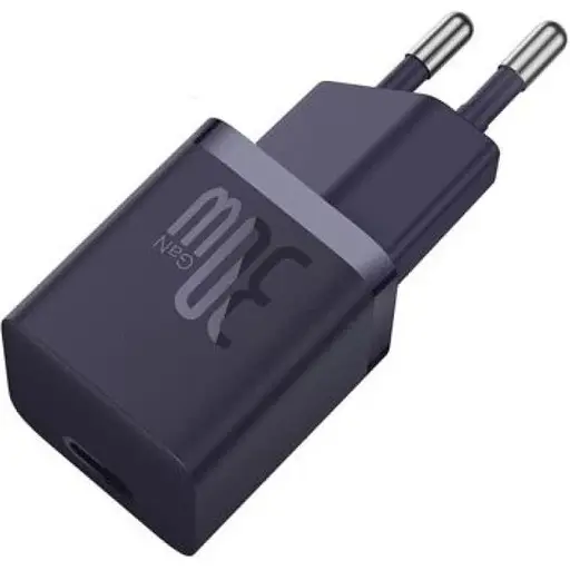 Мережевий зарядний пристрій Baseus GaN5 Fast Charger (mini) 1C 30W Purple (CCGN070705) [96291] - фото 2