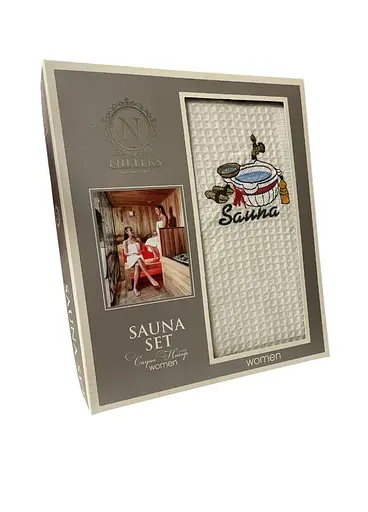 Полотенце-юбка вафельная для бани Cotton SAUNA WOMEN 75х150 см TN303375772 - фото 1