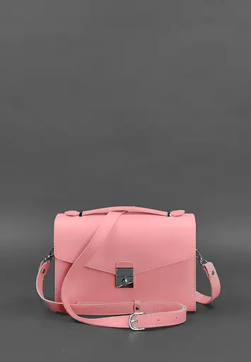 Жіноча шкіряна сумка-кроссбоді Lola рожева - фото 4