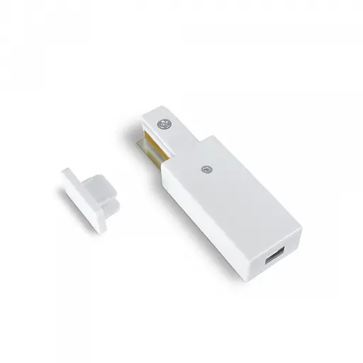 Комплект конектор 1-фазний + заглушка VIDEX білий - фото 1