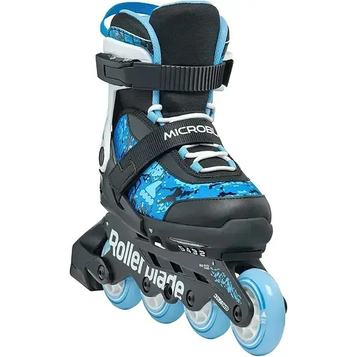 Ролики Rollerblade Microblade SL 33-36.5 Black/Blue (1012-86B0751540-NF02-33-36.5) - фото 2