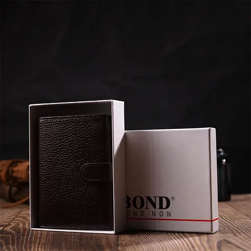 Кожаный мужской кошелек Bond 9.7х12.7х2 см acs0026930 - фото 10