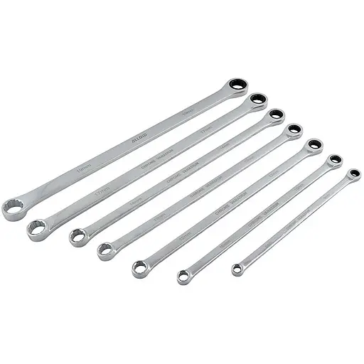 Набір ключів Alloid подовжених накидних з тріскачкою 8-19 мм 7 предметів (NK-9703-7) - фото 3
