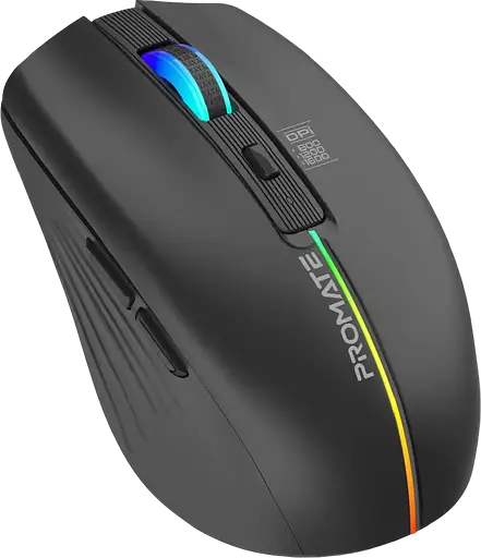 Беспроводная мышь Promate Kitt RGB Black