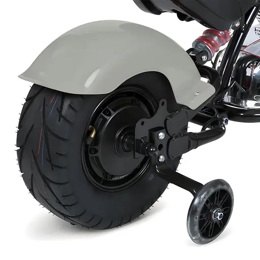 Електромобіль дитячий Мотоцикл M 6016AL-11 36V USB Bluetooth TF шкіра сірий - фото 4