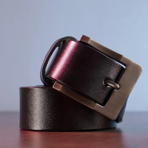 Ремінь шкіряний Vintage чоловічий 121х3,7 см acs0015152 - фото 4