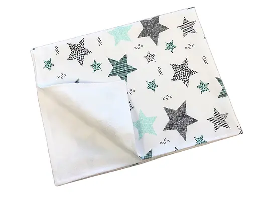 Непромокаемая пеленка Moontime "Звездопад мятный" - фото 1