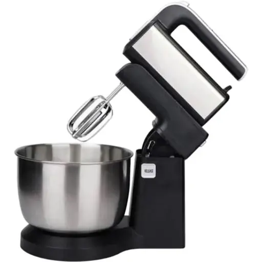 Стаціонарний міксер Bitek з металевою чашею 3.5л підставкою BT 6652 1000 Вт Чорний - фото 1