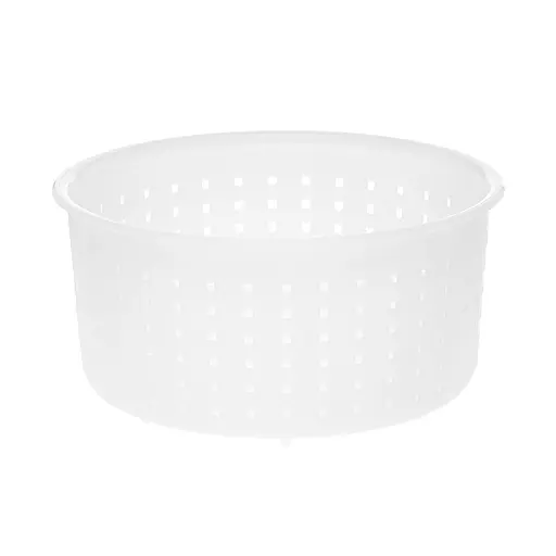 Форма для виготовлення м'якого сиру типу "Камамбер" та сирів з пліснявою (італійська корзинка) 0.75 кг, Kitchette Білий 84095 - фото 1