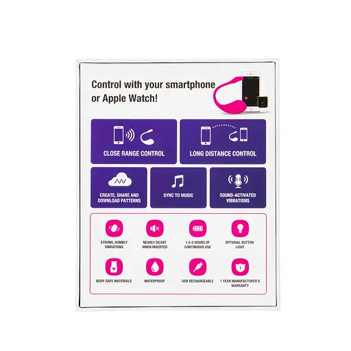 Виброяйцо Lovense Lush 2, 18 см (розовый) - фото 6