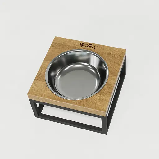 Hollky Base Solo S — миска на підставці для котів і маленьких собак (1 × 0,45 л) - фото 8