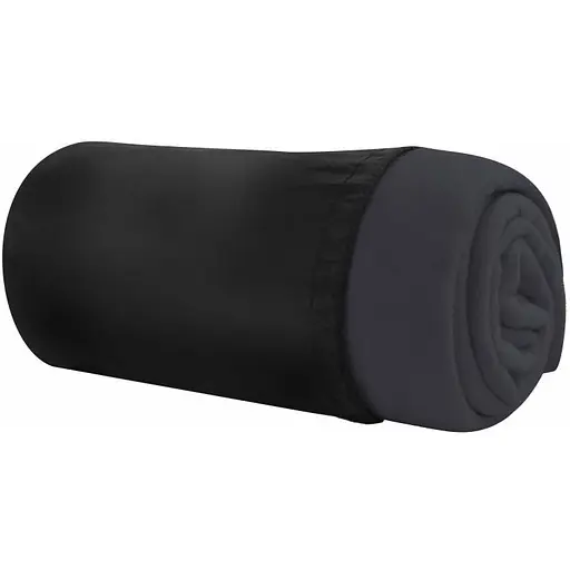 Плед флісовий Bergamo Warm з чохлом 180х150 см чорний (202311pl-01) - фото 1