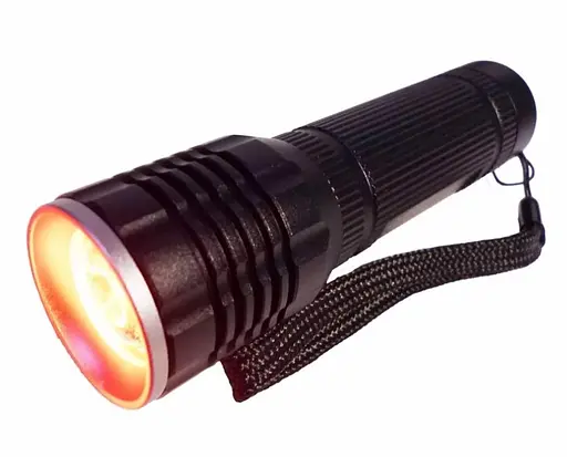 Ліхтар ручний на акумуляторі Bailong BL-B24 червоне світло 3 режими роботи вологостійкий корпус Чорний - фото 2