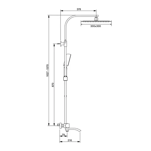 Душевая система Gappo G2407-3, излив - переключатель на лейку, 3-функции, золото, Золотой - фото 9