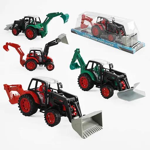 Трактор, інерція, знімна насадка, 2 ковші (В асортименті) - фото 2