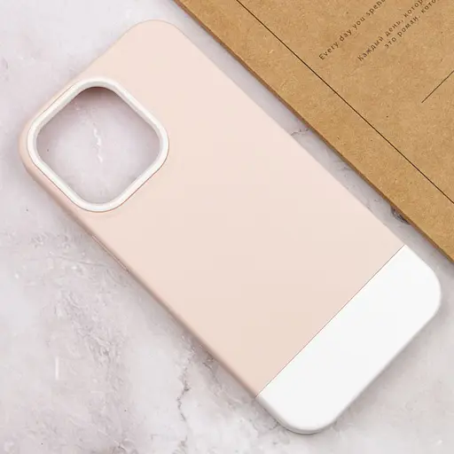 Чохол Epik TPU+PC Bichromatic для Apple iPhone 13 Pro 6.1 Grey-beige/White - фото 4