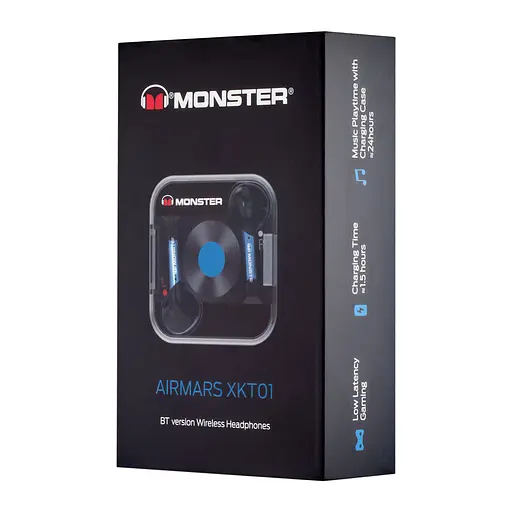 Навушники бездротові Monster XKT01 Wireless Bluetooth 5.2 Earphones noise reduction headset Чорні - фото 2