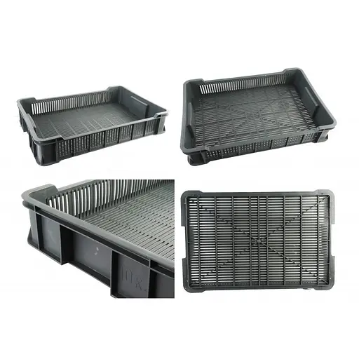 Ящик полімерний Y050 сорт №2 чорний 60 x 40 x 11.5 см