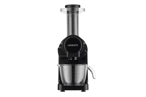 ARDESTO Соковитискач шнековий 200Вт, чаша-0.6л, макуха-0.7л, пластик/метал, чорно-сріблястий - фото 9