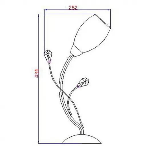 Настольная лампа Brille флористика декоративная LK-170T/1 - фото 2