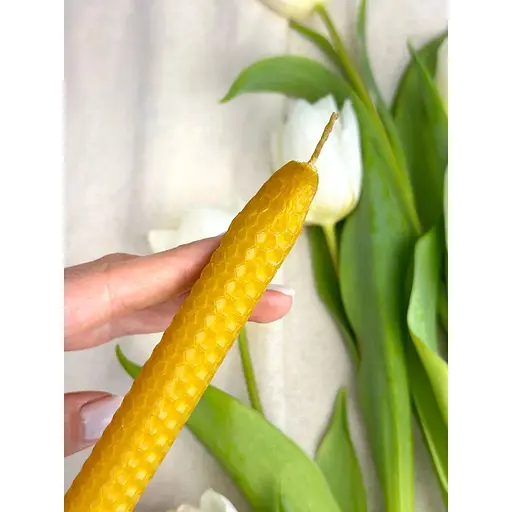 Комплект Пасхальная корзина Буковина (большая) с льняным полотенцем 70х30 см Святогор красный и свечой - фото 4