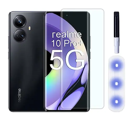 Захисне скло DK для Realme 10 Pro+ UV Curved 017496 clear - фото 2