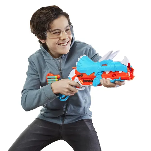 Уценка. Бластер Hasbro Nerf Dino Тricera-Blast (F0803) - фото 7