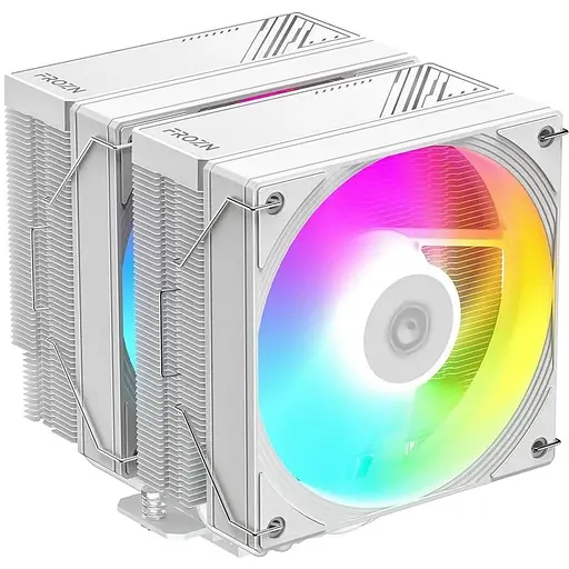 Кулер для процесора ID-Cooling FROZN A620 PRO SE ARGB SNOW 2x120 мм 6 теплових трубок алюміній/мідь Intel: 1851 1700 1200 - фото 1