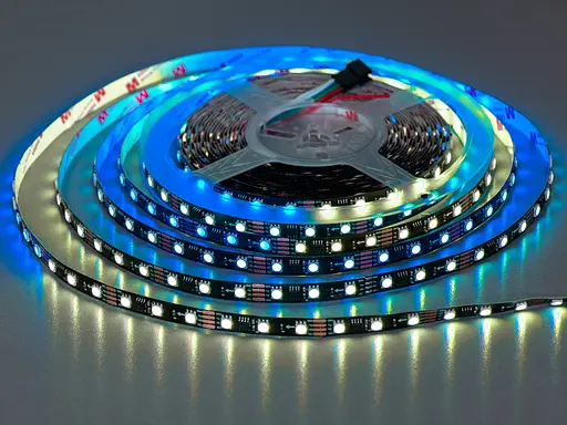 Адресна LED стрічка 12В, 60 діодів на метр, 10мм, RGBIC - фото 2