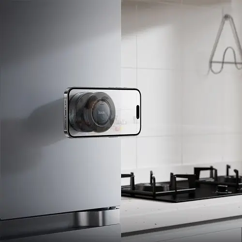 Автодержатель Hoco H87 Dragon electric suction cup magnetic holderuniversal черный серый - фото 6