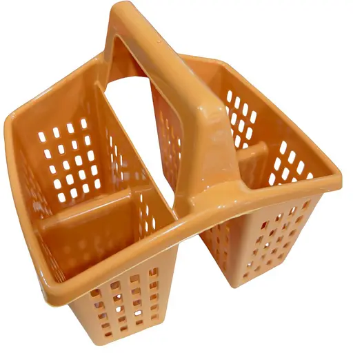 Пластиковий тримач для столового приладдя та кухонного приладдя 16 × 16 × 14.5 см Теракотовий 88016 - фото 6