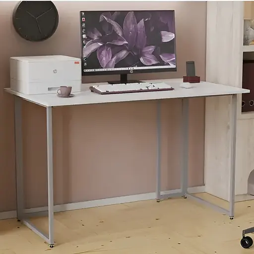 Компьютерный стол Ferrum-decor Ханна 75x140x60 серый ДСП Белый 16мм (FRD-101411)