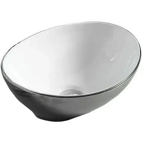 Умивальник Mexen Elza Silver/White MEX-21014079, Білий/срібло - фото 1